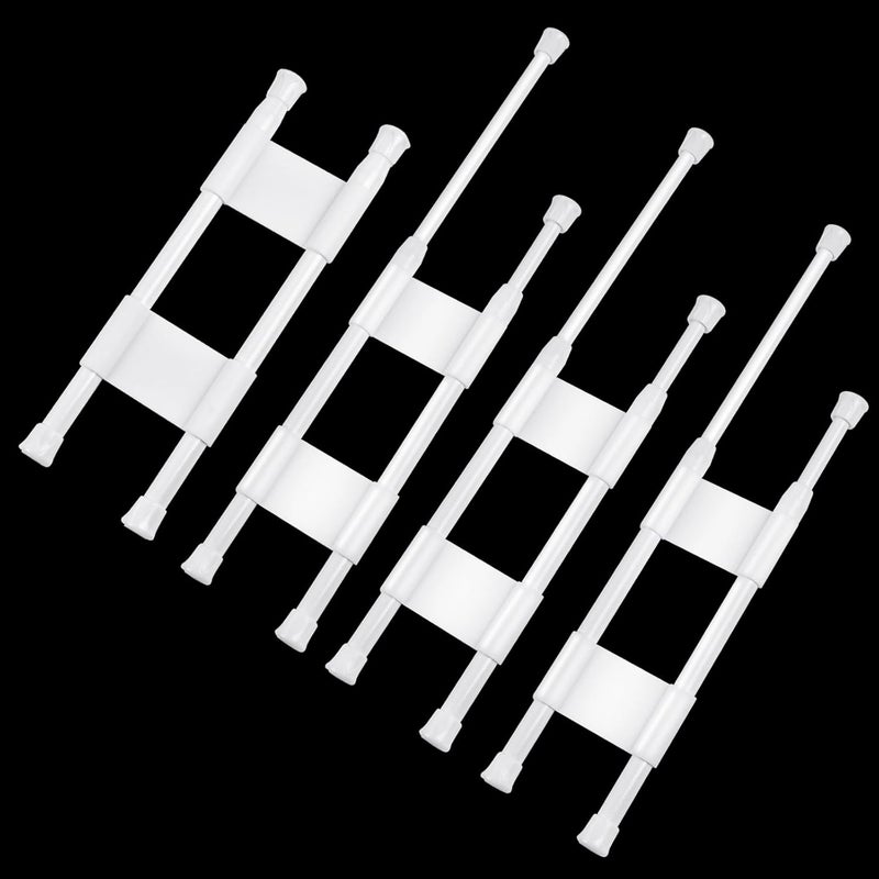 Worldity 4 Set Double Rv Refrigerator Bars, Adjustable Spring Tension Fridge Rod Extendable to 9.8-16.7inch, Non-Slip Rv Refrigerator Accessories, Small Tension Rod for Holding Food Drinks in Place - Image 1